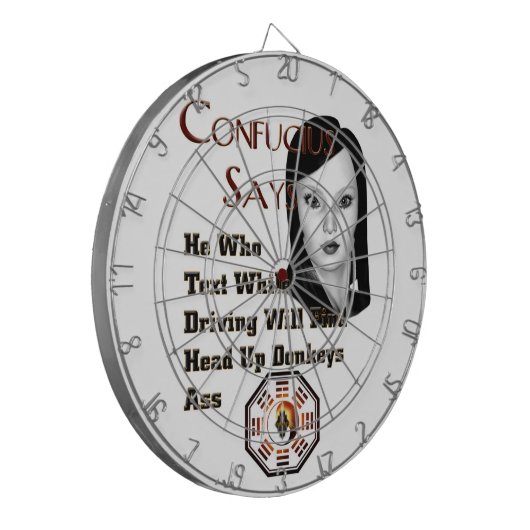 Cible De Fléchettes Confucius Dit (Devant gauche)