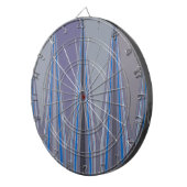 Cible De Fléchettes Cool Blue Seamless Design (Devant droit)