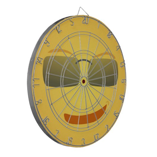CIBLE DE FLÉCHETTES COOL FACE DARTBOARD AVEC DARTS (Devant gauche)