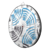 Cible De Fléchettes Cool, moderne, bleu abstrait tendance (Devant droit)