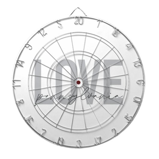 Cible De Fléchettes Cool, simple, design moderne Love Pennsylvania (Devant)