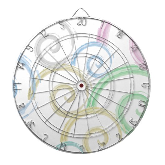 Cible De Fléchettes Cool, tendance, moderne onduleur brosses (Devant)