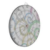 Cible De Fléchettes Cool, tendance, moderne onduleur brosses (Devant gauche)