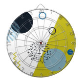 Cible De Fléchettes Cool, tendance, moderne, vert Memphis (Devant)