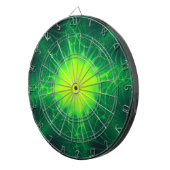 Cible de flechettes cosmique verte (Devant droit)