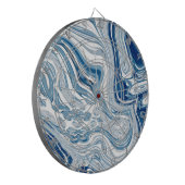 Cible De Fléchettes côte plage nautique vagues aquarelle bleu tourbill (Devant gauche)