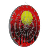 Cible De Fléchettes Coucher de soleil rouge (Devant gauche)