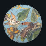 Cible De Fléchettes Coucou à bec jaune Audubon<br><div class="desc">Cette charmante reproduction du Cuckoo à bec jaune de John James Audubon capture un "couple étrange" d’oiseaux à l’esprit libre, chacun excentrique à leur façon tout en s’harmonisant parfaitement à la poursuite de leurs rêves ensemble. Décrivant une paire de coucous à bec jaune "pourchasser les papillons" à travers un arbre...</div>