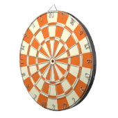 Cible De Fléchettes Couleur beige orange et crème (Devant droit)