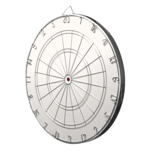 Cible De Fléchettes couleur blanc (Devant droit)