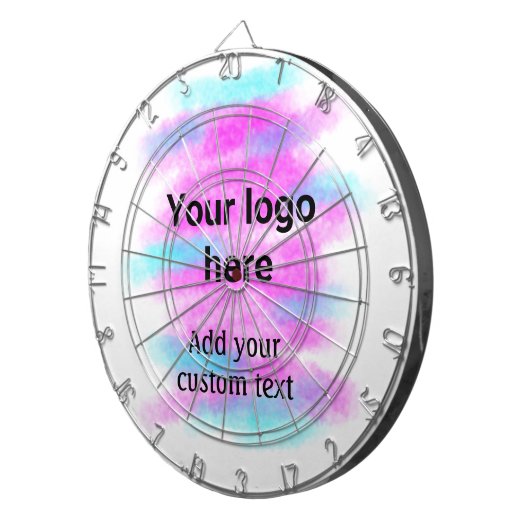 Cible De Fléchettes Couleur d'aquarelle rouge simple ajouter votre log (Devant droit)