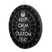 Cible De Fléchettes Couleur personnalisée garder le calme et porter su (Devant droit)