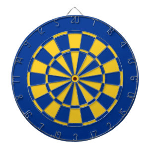 Cible De Fléchettes Couleur Royal Blue et Gold Team Dartboard et fléch