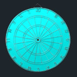 Cible De Fléchettes Couleur solide bleu néon | Classique<br><div class="desc">Neon Blue - Voici l'allure intemporelle du Design de Couleur Solide : un mélange captivant de forme classique et d'élégante simplicité. Ce design est une célébration de la puissance et de la beauté que l'on retrouve dans une teinte unique et frappante. Élégant, le design de couleurs massives embrasse l'essence du...</div>