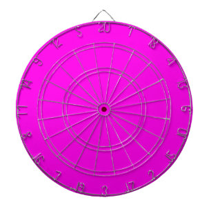 Cible De Fléchettes Couleur solide Magenta brillante