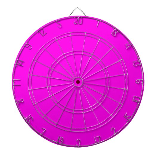 Cible De Fléchettes Couleur solide Magenta brillante (Devant)