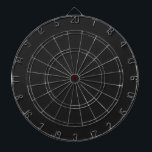 Cible De Fléchettes Couleur solide noire Eerie<br><div class="desc">Un noir profond intense et sophistiqué qui respire l'élégance intemporelle.Parfait pour ceux qui cherchent à faire une déclaration audacieuse.Cette teinte puissante capture l'essence du mystère et de la sophistication.Cette couleur noire riche est le choix ultime pour une esthétique saisissante et raffinée.</div>