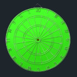 Cible De Fléchettes Couleur solide verte néon<br><div class="desc">Couleur solide vert néon Couleur moderne.</div>