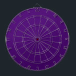 Cible De Fléchettes Couleur solide violet foncé riche<br><div class="desc">Conception violette foncée couleur solide.</div>