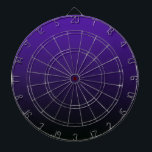 Cible De Fléchettes Couleur violet foncé à noir<br><div class="desc">Dégradé très cool du violet profond au noir. Conçu à Washington State,  USA pour votre plaisir. Merci de soutenir les artistes indépendants !</div>