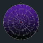 Cible De Fléchettes Couleur violet foncé à noir<br><div class="desc">Dégradé très cool du violet profond au noir. Conçu à Washington State,  USA pour votre plaisir. Merci de soutenir les artistes indépendants !</div>