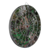 Cible De Fléchettes Couleurs Brown, vert, noir et blanc (Devant gauche)