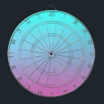 Cible De Fléchettes Couleurs de sirène dégradé rose pourpre aquombre<br><div class="desc">Couleurs de sirène dégradé violet rose aqua ombre accessoires maison. Accessoires de salle de couleurs Mermaid</div>