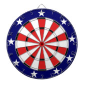 Cible De Fléchettes Couleurs du drapeau américain (Devant)