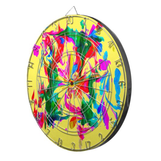 Cible De Fléchettes Couleurs folles (Devant droit)