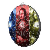 Cible De Fléchettes Couleurs primaires Mona Lisa Poster de animal (Devant droit)