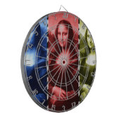 Cible De Fléchettes Couleurs primaires Mona Lisa Poster de animal (Devant gauche)