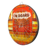 Cible De Fléchettes Couleurs traditionnelles d'Afrique rouge dorée Imp (Devant droit)