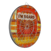 Cible De Fléchettes Couleurs traditionnelles d'Afrique rouge dorée Imp (Devant gauche)