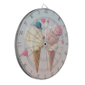 Cible De Fléchettes Couple de crème glacée - Amour au premier coup (Devant gauche)