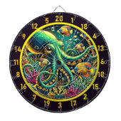 Cible De Fléchettes Courants argentés Poutarde Octopus (Devant)