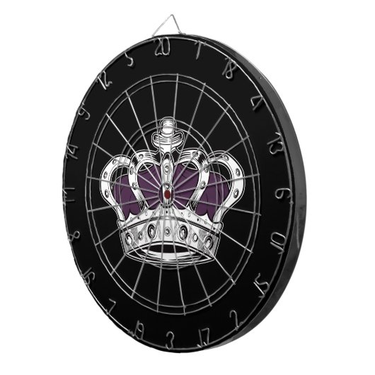 Cible De Fléchettes Couronne - pourpre (Devant droit)