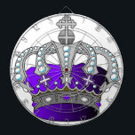 Cible De Fléchettes Couronne royale pourpre<br><div class="desc">Célébrez votre côté royal avec cette couronne royale pourpre majestueuse !</div>