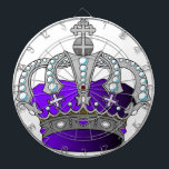 Cible De Fléchettes Couronne royale pourpre<br><div class="desc">Célébrez votre côté royal avec cette couronne royale pourpre majestueuse !</div>