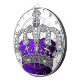 Cible De Fléchettes Couronne royale pourpre (Devant droit)