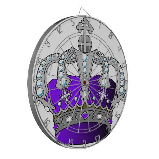 Cible De Fléchettes Couronne royale pourpre (Devant gauche)