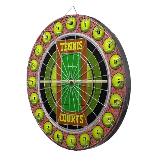 Cible De Fléchettes Courts De Tennis 20 Chaussures (Devant droit)