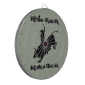 Cible De Fléchettes Cowboy luxuriant de rodéo d'équitation de Taureau (Devant gauche)