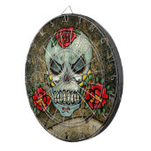 Cible De Fléchettes Crâne à sucre de fleurs (Devant droit)