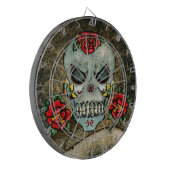 Cible De Fléchettes Crâne à sucre de fleurs (Devant gauche)