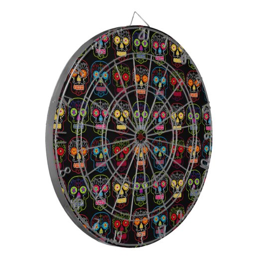 Cible De Fléchettes Crâne à sucre noir (Devant gauche)