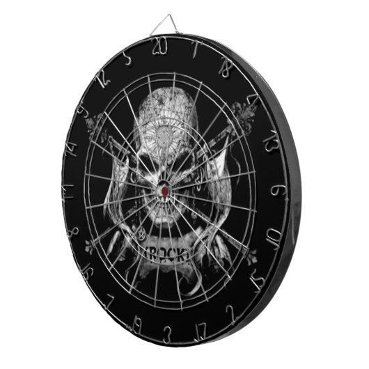 Cible De Fléchettes Crâne de roche (Devant droit)