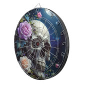 Cible De Fléchettes Crâne de Roses au Clair de Lune (Devant droit)