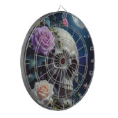 Cible De Fléchettes Crâne de Roses au Clair de Lune (Devant gauche)