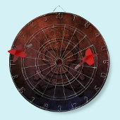 Cible De Fléchettes Crâne et os croisés