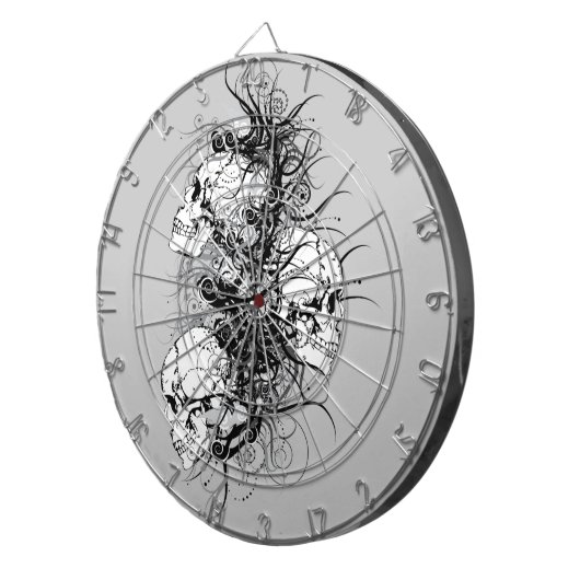 Cible De Fléchettes Crâne Imaginaire (Devant droit)